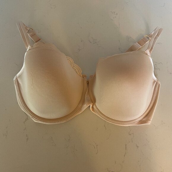 Chantelle Pyramide Smooth Demi Bra in Nude, Size 36DDD‎ /36F , C14620 - Picture 1 of 4